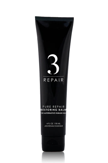Black tube of Wig Balm used for Restoring Human Hair Wigs and Toppers